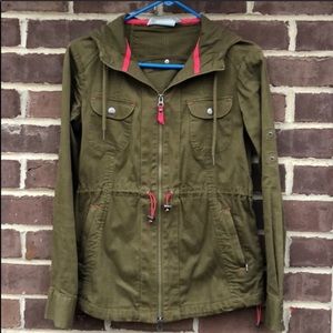 🍀Athleta army green anorak utility Jacket
